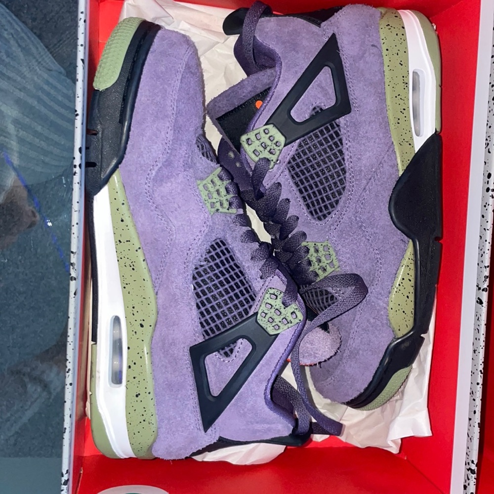 Purple Jordan 4s